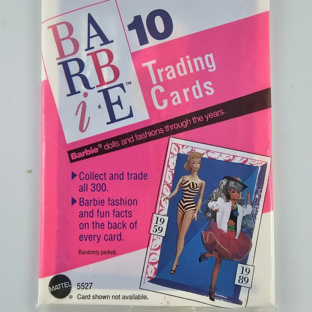 NWT Vintage 90's Barbie Trading Cards Lot of 5 10 packs Fashion Special Edition
